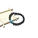 Caiyao 3pcs 8MM Ornament Lava Volcanic Stone Beads Turquoise Cross Elastic Stretch Bracelet Religion Bangle for Women Men
