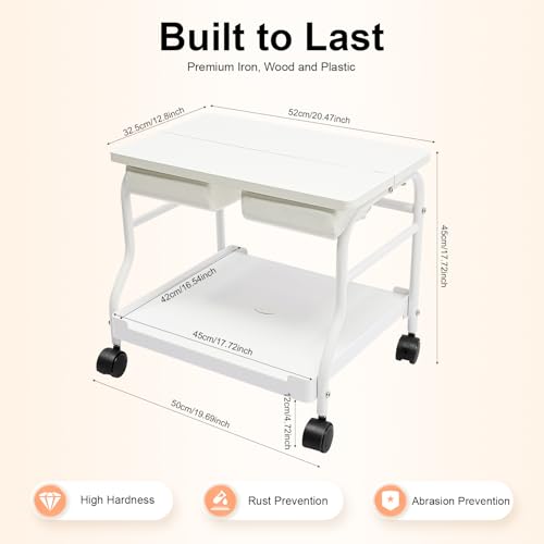 Carrito portátil para spa de pies con ruedas silenciosas miniatura 2