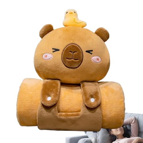 Couverture Capybara douce et nomade pour la sieste en maternelle