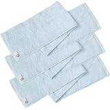 ブルーム 今治タオル 認定 マフラータオル 3枚セット with スポーツタオル 20×100cm 綿100％ 日本製 (ミストブルー)