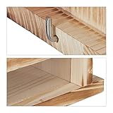 Relaxdays Bird Feeder, Flamed Design, FSC-Certificate, HxWxD: 24x31x20 cm, Weatherproof, Natural - Image 8