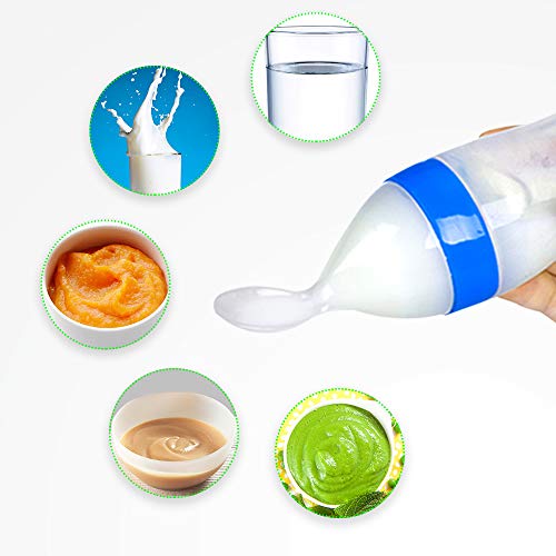 LuvLap-Feeding-Spoon-with-Squeezy-food-Grade-Silicone-Feeder-bottle-For-Infant-Baby-90ml-BPA-FreeBlue