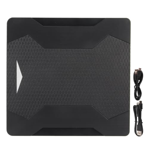 QANYEGN Typc C External DVD Drive, USB3.0 External DVD Writer, Low Noise Plug and Play Writer Burner Player with Light