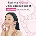 [MASK ON] Korean Moisturizing Face Masks Skincare (20 PACK) – Hydrating & Anti-aging Daily Care Facial Mask Bulk for All Skin Type with 10 Natural Ingredients - Great for Self care & Gift Box