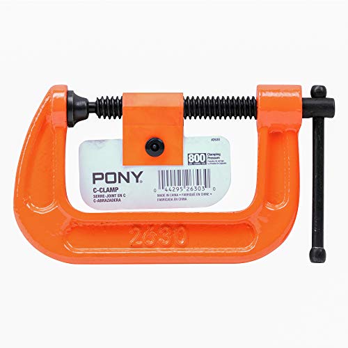 Image of Pony Jorgensen 2630 3-Inch C-Clamp, Orange (Pack of 10)