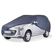 cartrend Vollgarage \New Generation\, Auto Abdeckplane, wetterfeste, waschbare Abdeckung, Polyester blau, mit Aufbewahrungstasche, für SUV, 503 x 213 x 172 cm