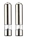 Produktbild Rosenstein & Söhne Elektrischer Salzstreuer: Elektrische Salz- /Pfeffermühle mit Keramik-Mahlwerk, 22,5 cm, 2er-Set (Elektrische Gewürzmühle)