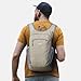 G4Free 15L Hiking Daypack Lightweight Travel Backpack Packable Outdoor Casual Foldable Shoulder Bag (Beige)