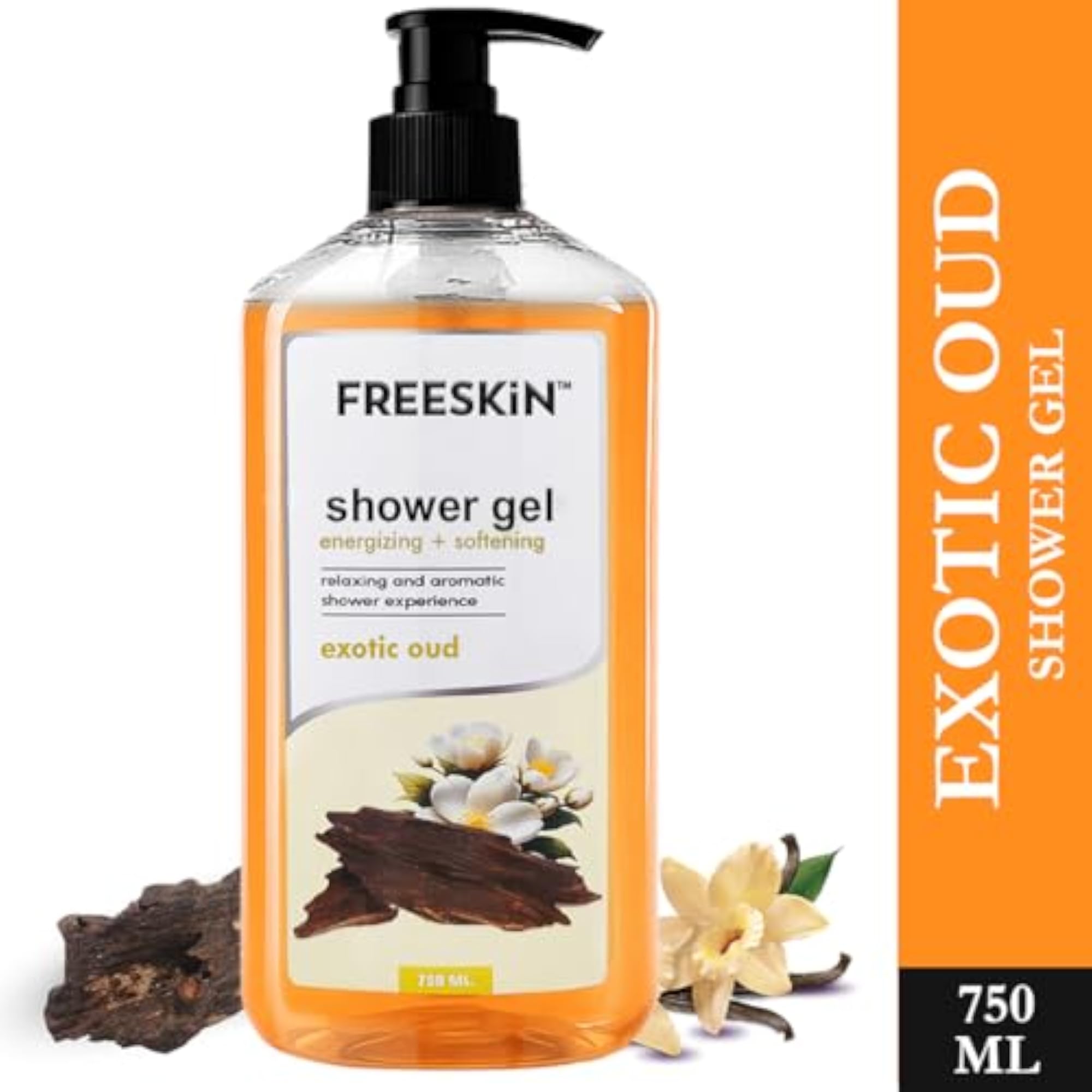 Exotic Oud Shower Gel 750ml, Luxurious Body Wash