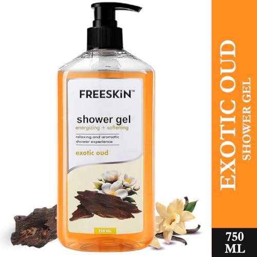Image of Freeskin Exotic Oud Shower Gel-750ml - Luxurious Body Wash Infused with Rich Oud Essence for Deep Cleansing, Long-Lasting Fragrance, and Nourished Skin - Suitable for All Skin Types - Paraben & Sulfate Free
