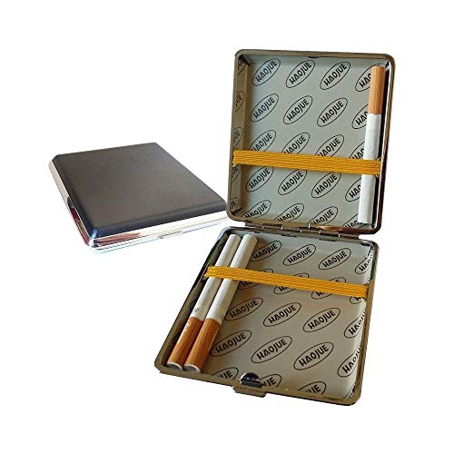 Trade shop traesio Étui à cigarettes en métal et Eco cuir élégant Cover