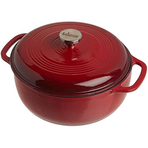 Lodge EC6D43 Enameled Cast Iron Dutch Oven Cover