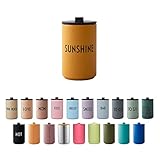 Design Letters Thermobecher 350ml SUNSHINE | muttertagsgeschenk | Dänisches Design Kaffeebecher zu geschenke für mama | Mama tasse | Thermo Kaffeebecher to Go | Verwendung als travel mug