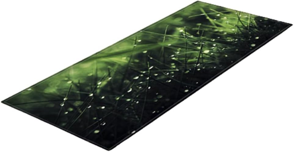 Sancolic 40x120CM (15.8x47.2 inch) Kitchen Doormat 3D Green Grass Bamboo Print Floor Mat Hallway Living Room Balcony Bath Mat Non Slip Area Rugs Bathroom Carpet (0028)