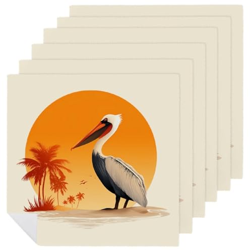 Servilletas Extrasuaves Reutilizables con Estampado de Atardecer para Mesa 2