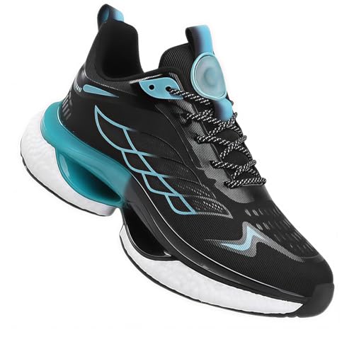 Muizary Armadillo Walking Sneakers for Men Women Hands Free and Supportive Wide Toe Walking Shoes Comfort Nurses Orthopedic Mesh Shoes-39 Black-Blue