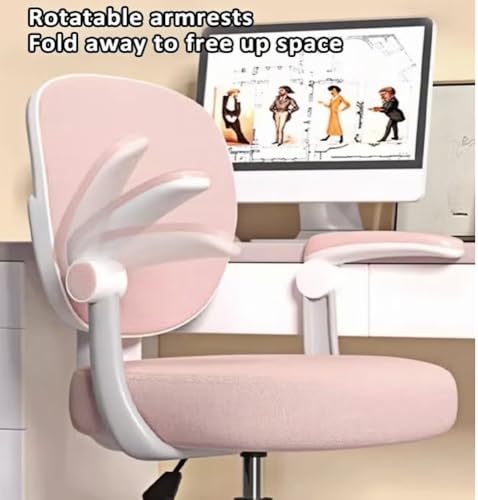 كرسي مكتب للاطفال، كرسي دراسة مريح مع ارتفاع قابل للتعديل، كرسي مكتب شبكي دوار بعجلات عالمية، كرسي مكتب منزلي للاطفال في غرفة النوم المنزلية (رمادي)