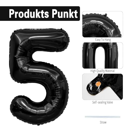 Image of Black Number Balloons 25 Balloon Numbers 25th Number Balloon Foil Mylar Party Balloon For Men Women 25th Birthday Balloons Dirty 25 Birthday Decorations For Her Him Anniversary Graduation Decorations