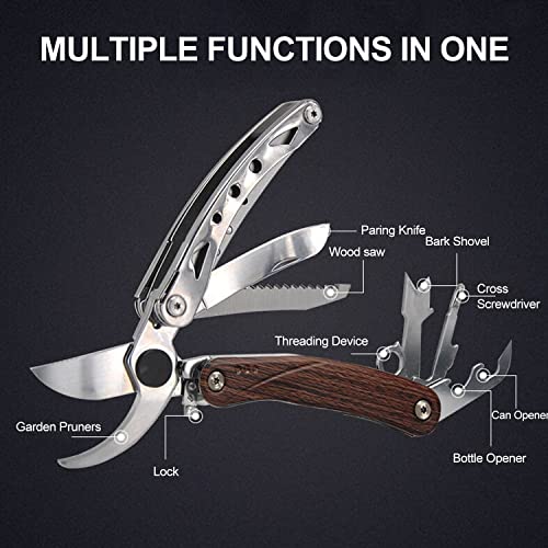 Tijeras de podar multitool 7 en 1 para jardín 8 pulgadas miniatura 5