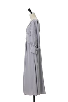 Amazon.co.jp: 完売 herlipto Lace Sleeve Crepe Long Dress