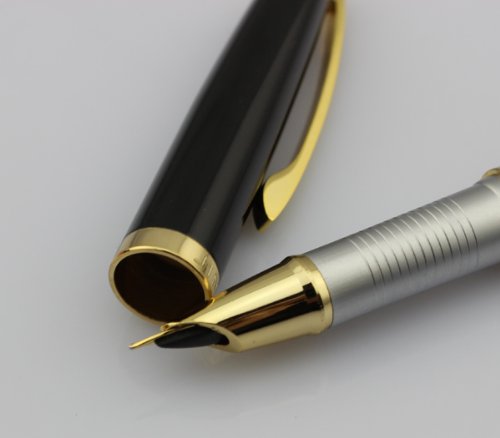 Gullor Advanced Füllfederhalter Jinhao 605 – Feder 18 Kgp Silber, Edelstahl, Mit Internationaler Tintenpatrone