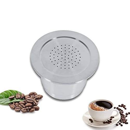 Opiniones y reviews de Cortacápsulas que Puedes Comprar On-line. 49 Filtros De CáPsulas De Café, CáPsula De Acero Inoxidable Recargable Con Cuchara Compatible Con La MáQuina Nesspresso Para Llenar 4-5g De Café En Polvo FáCil De Limpiar