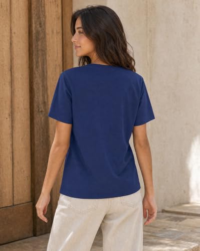 Image of Nobero Women's Graphic Printed T-Shirt | Regular Fit 180 GSM Cotton Tee for Women | Comfortable Round Neck Casual Wear