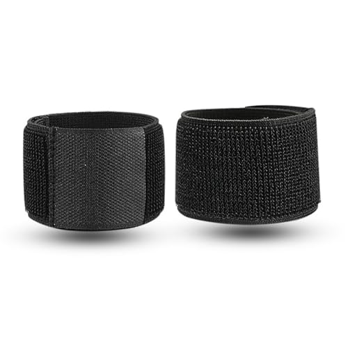 Achilles Tendonitis Brace, 2 Pairs Adjustable Achilles Compression Support Strap Wraps for Men Women, Elastic Ankle Achillies Tendon Brace for Sprains, Achilles Pain, Sports Running Cycling (Black)