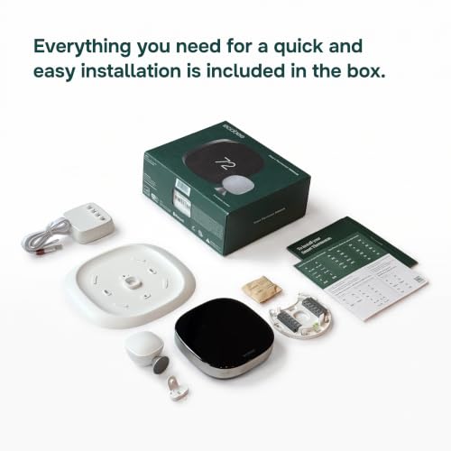 Image of ecobee Smart Thermostat Premium - WiFi, Siri & Alexa Built-In, Smart Sensor