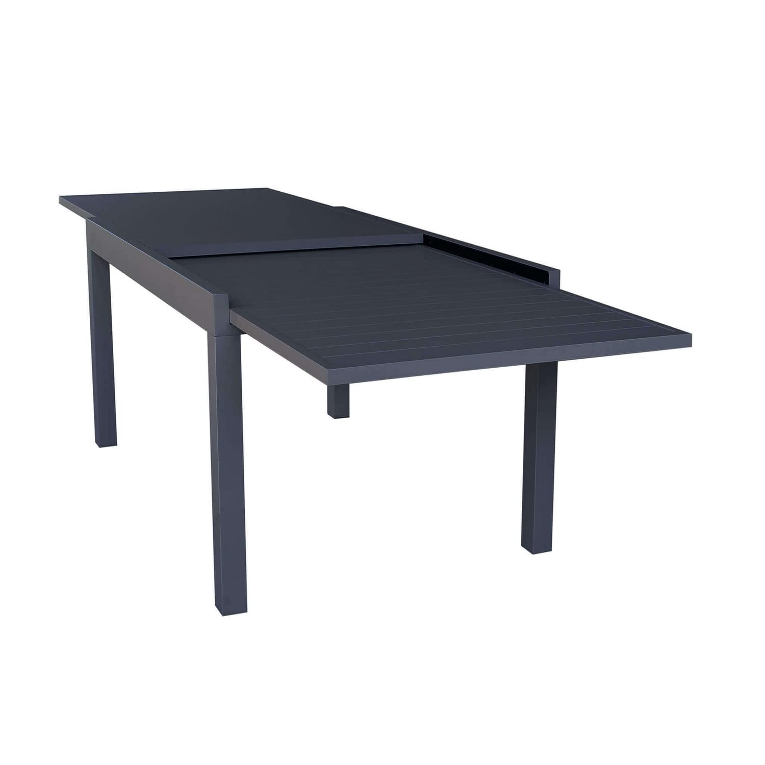 Cosma Tavolo per arredo esterno giardino allungabile con struttura e piano in alluminio 135/270x90x75h cm colore Antracite mod. Hawaii