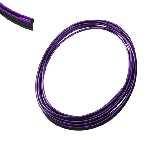 Diamall Electroplated Car Interior Trim Strip, 32.8ft Flexible DIY Dashboard & Door Molding Insert with Installation Tool, Car Interior Filler Insert Strips, Universal Fit for Most Vehicles (Purple)