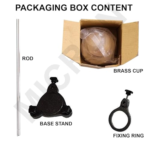 Image of B4 Viscometer | Portable Cup B-4 Liquid Flow Meter Viscometer With Heavy Cast Iron Stand | Viscosity Cup with Stand (Pack of 1) (B4 cup with Stand)