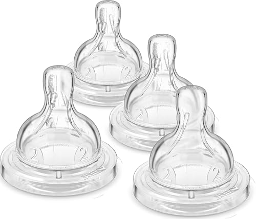 Image of Philips AVENT Anti-Colic Baby Bottle Flow 2 Nipple, 4pk, SCY762/04