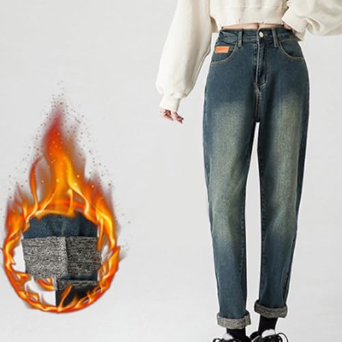 Womens Cropped Denim Pants High Waisted Baggy Jeans Vintage Stretch Ankle Teen Girls Y2K Straight Leg Denim Trousers2