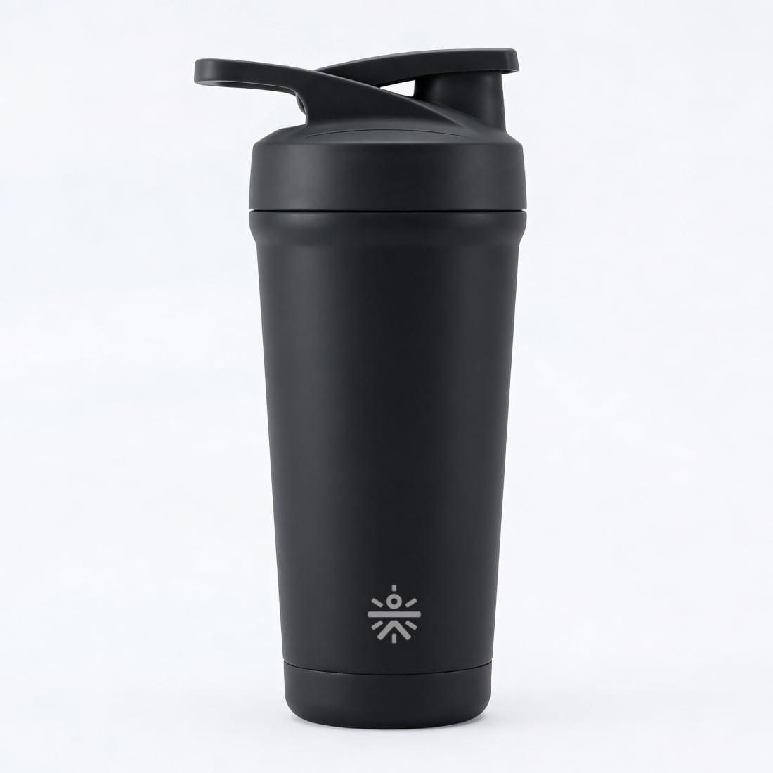 CULT Stainless Steel Bottom Opener Shaker Bottle 700 ml, Leakproof Protein Mixer with Noise-Free Agitator, Wide Mouth, Dishwasher Safe, BPA-Free, Gym & Fitness Supplement Bottle Black-picture-23