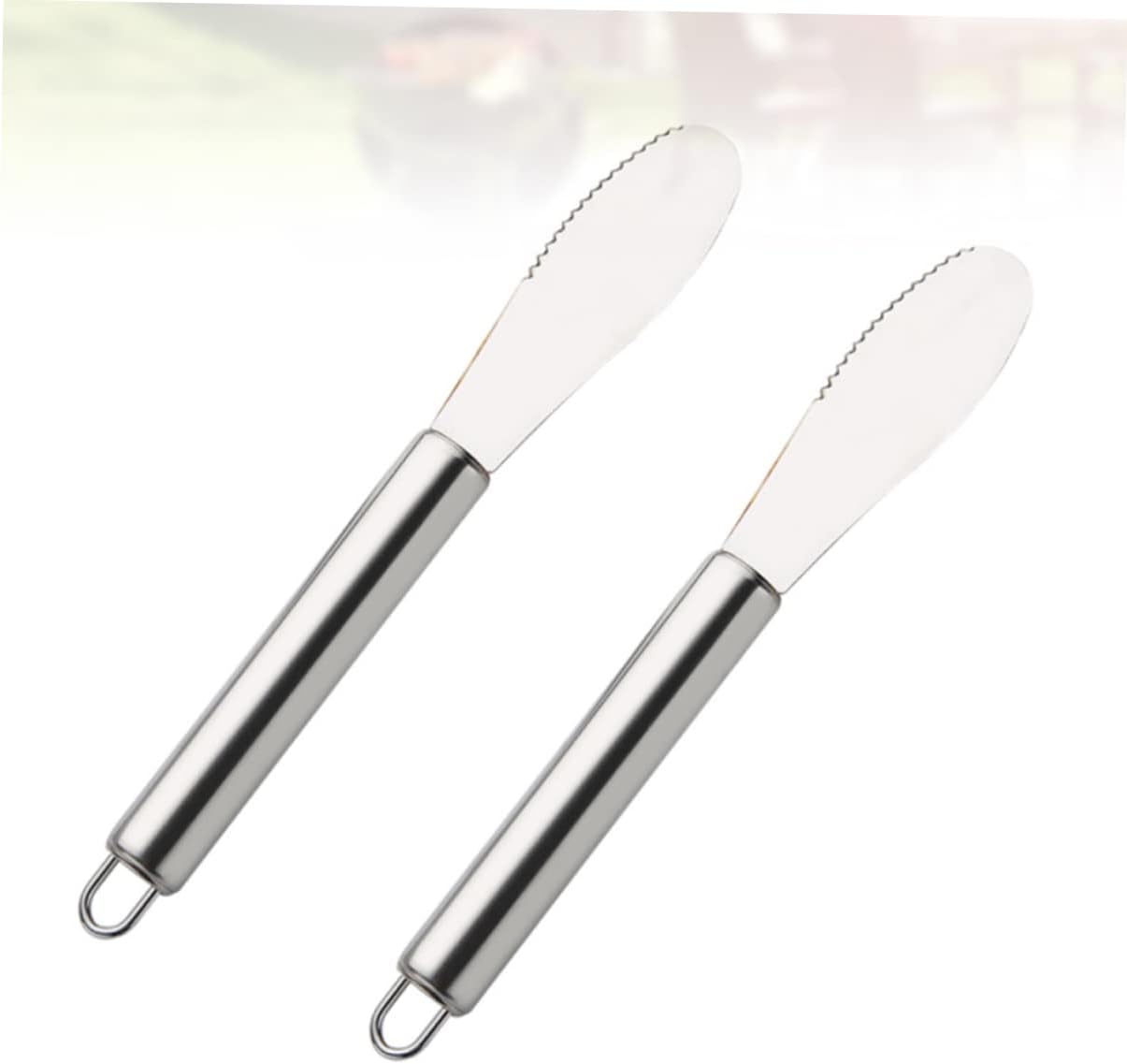 2Pcs Stainless Steel Butter Spreader, Cake Icing Spatula for Cream