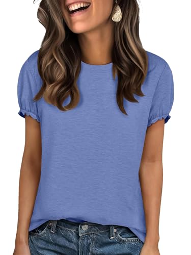 Image of UNCLECAT Women's Short Sleeve T Shirts Trendy Crew Neck Tops Basic Tee | Summer Fall,Boho Tops, Summer Outfits,Casual,Workout Gym Clothes,Fashion Clothing