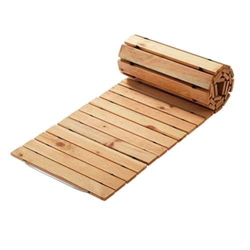 Camino de jardín de madera, adoquines antideslizantes de madera dura, resistentes a la intemperie, patios al aire libre para un fácil paisajismo y estética