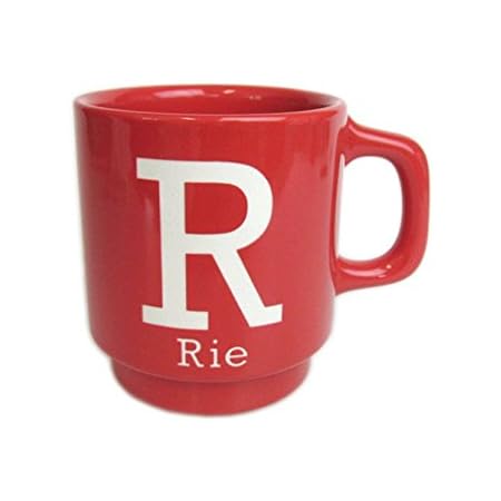 Amazon Co Jp 名入れ マグカップ イニシャルマグ 選べる4カラ レッド ホーム キッチン