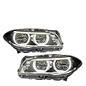 Autoscheinwerfer kompatibel für BMW F10 Scheinwerfer 2011–2017 520i 525i 530i F18 Projektor DRL Angel Eyes Autozubehör(14-17)