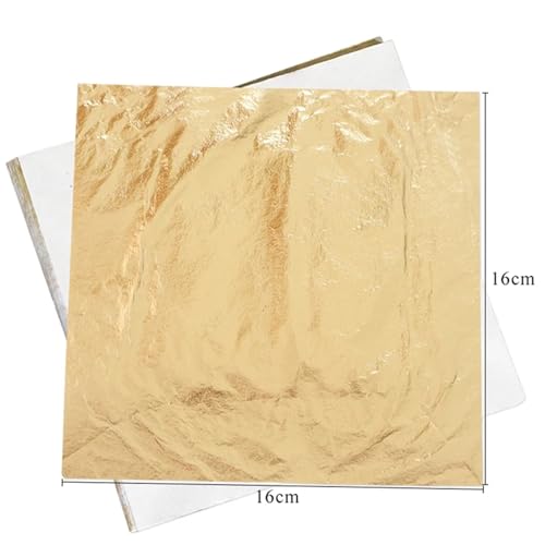 Pan de oro en hojas de 16x16 cm con 1000 piezas surtidas 3