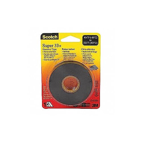 3M (33+SUPER-3/4X44FT) Super 33+(TM) Vinyl Electrical Tape, 3/4 in x 44 ft (19 mm x 13,4 m) [You are purchasing the Min order quantity which is 100 Rolls]