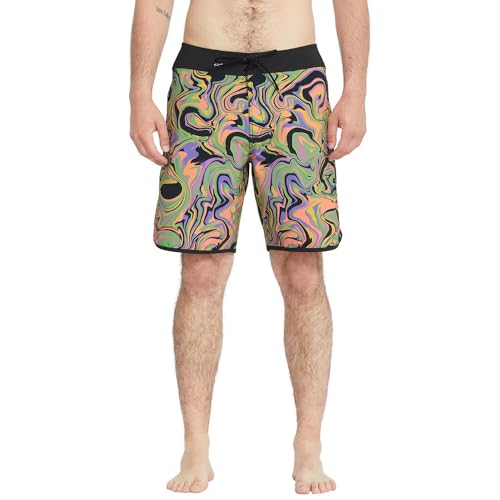Short de bain Volcom Infuse Scallop MOD 19 Violet acier 2025 pour homme
