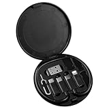 Design multifonctionnel : cette boîte de rangement astucieuse permet non seulement de garder vos câbles et adaptateurs bien organisés, mais sert également de support de téléphone pratique, parfait pour les appels vidéo ou pour regarder vos émissions préférées.