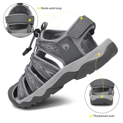 Image of Dannto Women's Sport Hiking Sandals Closed Toe Outdoor Athletic Walking Sandal Lightweight Summer Water Shoes