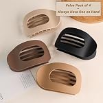Duckbill Hair Clips for Women, Simple Elegant flat hair clips for Thick Thin Long Short Hairs (6Pcs,Mix-A) - Image 5