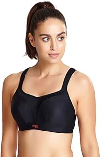 Panache Women's High Impact Underwired Sports Bra, Black, 36DD