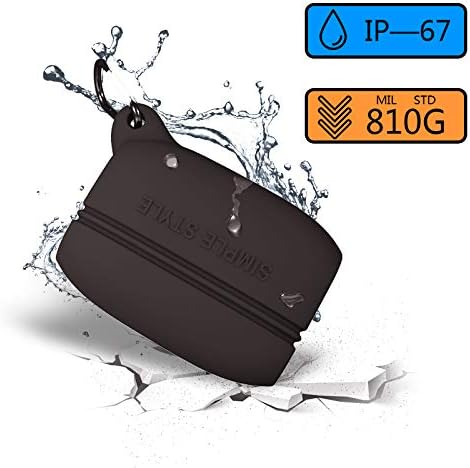 Compatible with Jabra Elite 65t/Elite Active 65t Wireless Earbuds Accessories Set, Silicone All-Protection Case Cover with Keychain, Scratchproof/Falling Resistant/Soft Charging Case (Black)