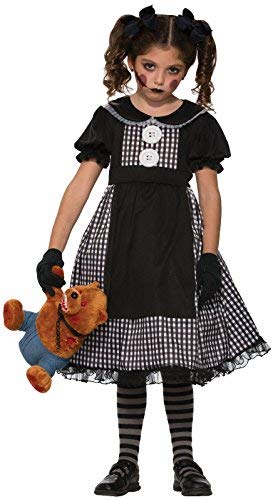 Forum Novelties Kids Dark Rag Doll Costume, Black, Medium #TOP2