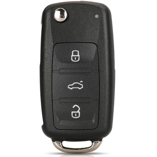Boîtier de clé HU66 premium pour VW Golf Passat et Skoda - Coque pliante haute résistance